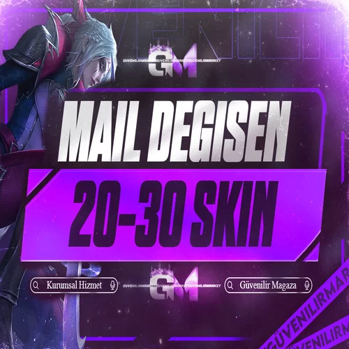 League of Legends 20-30 Skin Yabancı Mail Değişen